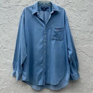 Ralph Lauren Blue Casual Button Down Shirt